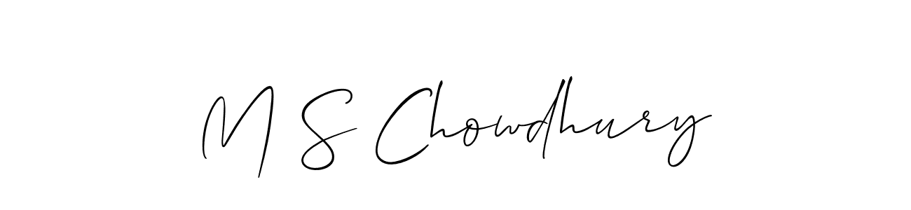 Make a beautiful signature design for name M S Chowdhury. Use this online signature maker to create a handwritten signature for free. M S Chowdhury signature style 2 images and pictures png