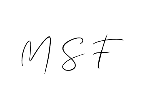 Make a short M S F signature style. Manage your documents anywhere anytime using Allison_Script. Create and add eSignatures, submit forms, share and send files easily. M S F signature style 2 images and pictures png