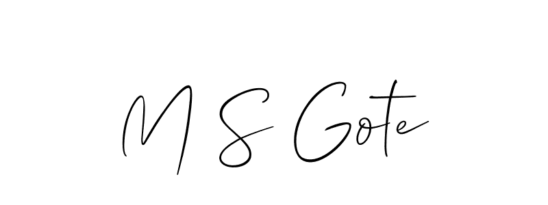 You can use this online signature creator to create a handwritten signature for the name M S Gote. This is the best online autograph maker. M S Gote signature style 2 images and pictures png