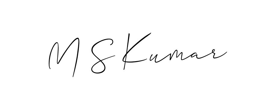 Also You can easily find your signature by using the search form. We will create M S Kumar name handwritten signature images for you free of cost using Allison_Script sign style. M S Kumar signature style 2 images and pictures png
