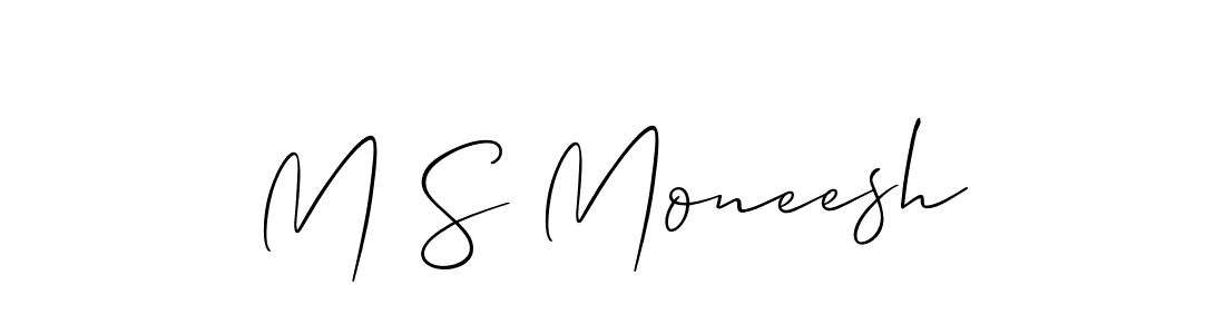 Once you've used our free online signature maker to create your best signature Allison_Script style, it's time to enjoy all of the benefits that M S Moneesh name signing documents. M S Moneesh signature style 2 images and pictures png