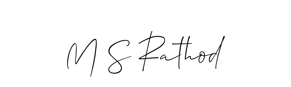 You should practise on your own different ways (Allison_Script) to write your name (M S Rathod) in signature. don't let someone else do it for you. M S Rathod signature style 2 images and pictures png