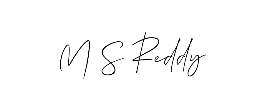 Best and Professional Signature Style for M S Reddy. Allison_Script Best Signature Style Collection. M S Reddy signature style 2 images and pictures png