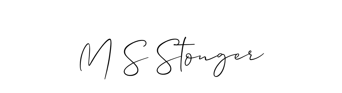 Best and Professional Signature Style for M S Stonger. Allison_Script Best Signature Style Collection. M S Stonger signature style 2 images and pictures png