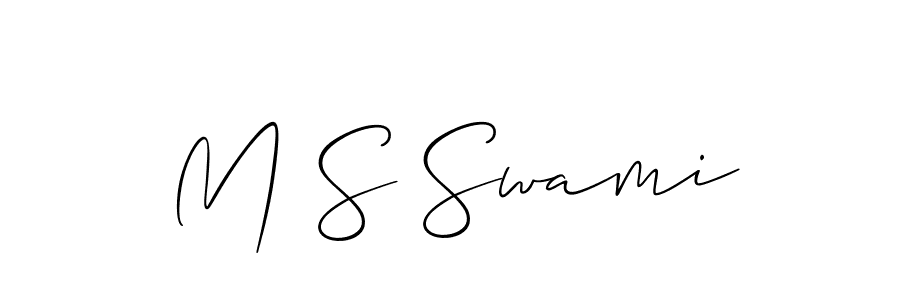 M S Swami stylish signature style. Best Handwritten Sign (Allison_Script) for my name. Handwritten Signature Collection Ideas for my name M S Swami. M S Swami signature style 2 images and pictures png