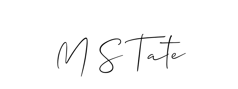 if you are searching for the best signature style for your name M S Tate. so please give up your signature search. here we have designed multiple signature styles  using Allison_Script. M S Tate signature style 2 images and pictures png