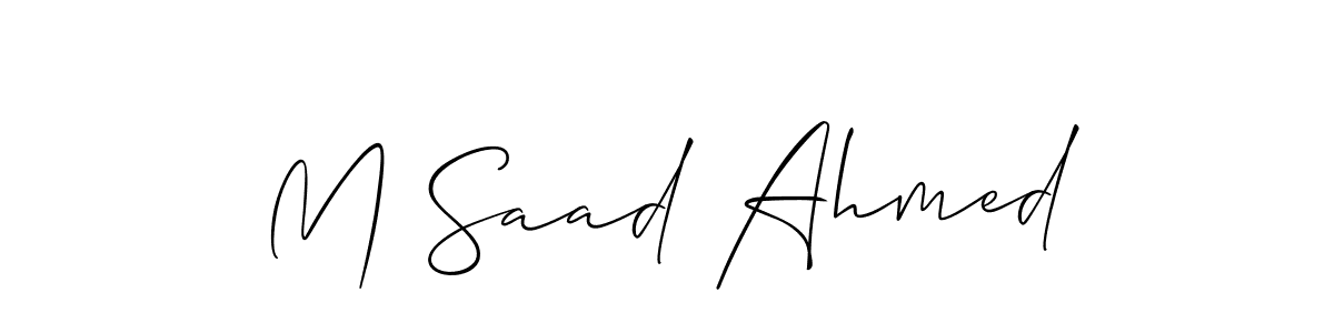 You can use this online signature creator to create a handwritten signature for the name M Saad Ahmed. This is the best online autograph maker. M Saad Ahmed signature style 2 images and pictures png