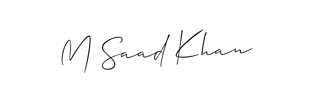 Best and Professional Signature Style for M Saad Khan. Allison_Script Best Signature Style Collection. M Saad Khan signature style 2 images and pictures png