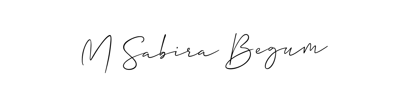 Similarly Allison_Script is the best handwritten signature design. Signature creator online .You can use it as an online autograph creator for name M Sabira Begum. M Sabira Begum signature style 2 images and pictures png