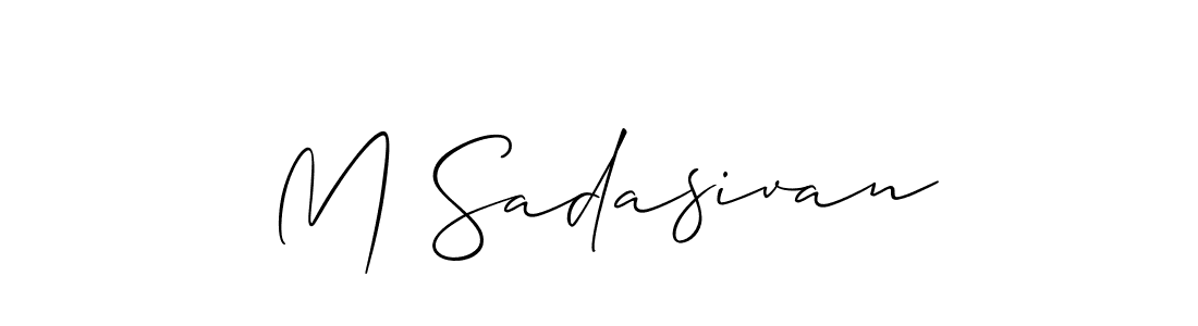 Once you've used our free online signature maker to create your best signature Allison_Script style, it's time to enjoy all of the benefits that M Sadasivan name signing documents. M Sadasivan signature style 2 images and pictures png