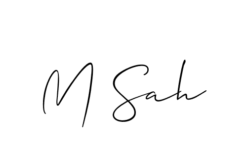 This is the best signature style for the M Sah name. Also you like these signature font (Allison_Script). Mix name signature. M Sah signature style 2 images and pictures png