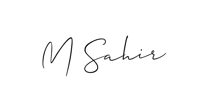 How to Draw M Sahir signature style? Allison_Script is a latest design signature styles for name M Sahir. M Sahir signature style 2 images and pictures png