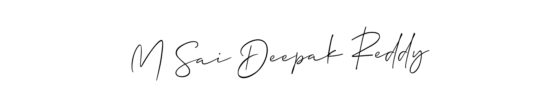 Once you've used our free online signature maker to create your best signature Allison_Script style, it's time to enjoy all of the benefits that M Sai Deepak Reddy name signing documents. M Sai Deepak Reddy signature style 2 images and pictures png