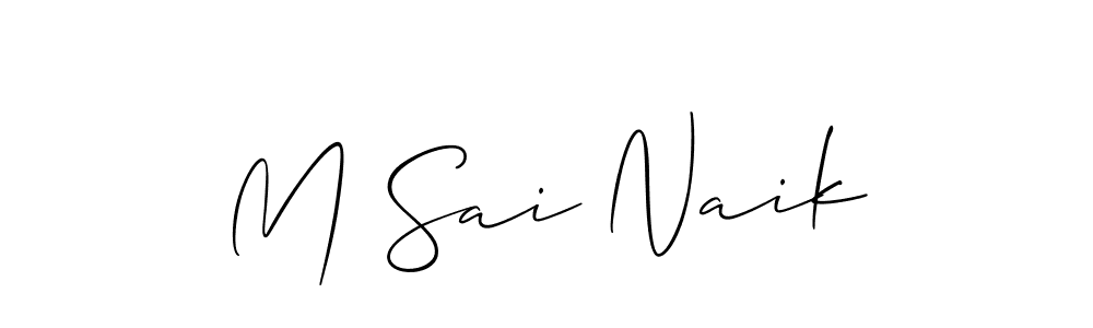 Make a beautiful signature design for name M Sai Naik. Use this online signature maker to create a handwritten signature for free. M Sai Naik signature style 2 images and pictures png
