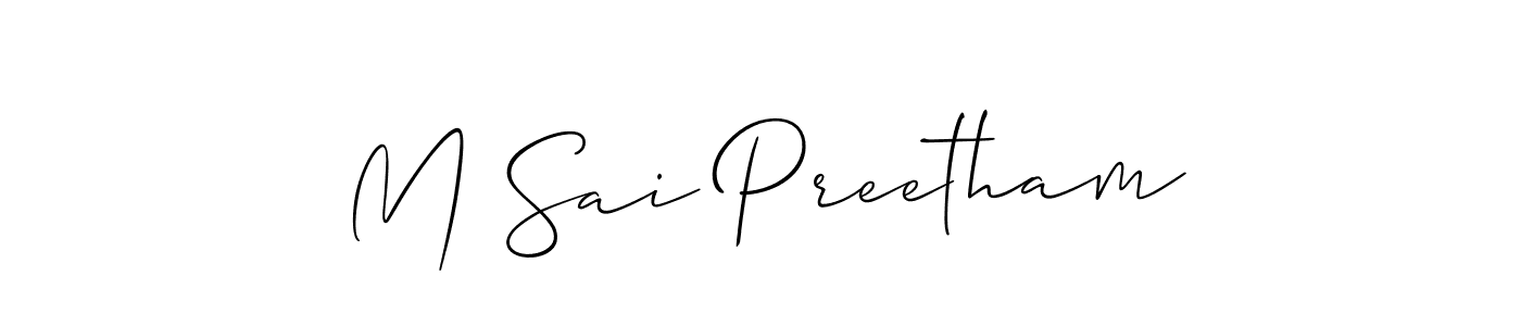 Check out images of Autograph of M Sai Preetham name. Actor M Sai Preetham Signature Style. Allison_Script is a professional sign style online. M Sai Preetham signature style 2 images and pictures png