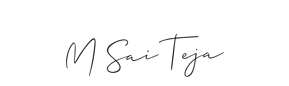 Once you've used our free online signature maker to create your best signature Allison_Script style, it's time to enjoy all of the benefits that M Sai Teja name signing documents. M Sai Teja signature style 2 images and pictures png