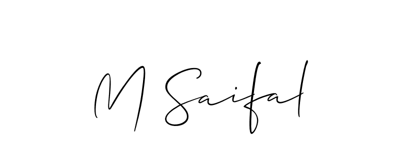 Similarly Allison_Script is the best handwritten signature design. Signature creator online .You can use it as an online autograph creator for name M Saifal. M Saifal signature style 2 images and pictures png