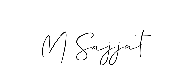 Check out images of Autograph of M Sajjat name. Actor M Sajjat Signature Style. Allison_Script is a professional sign style online. M Sajjat signature style 2 images and pictures png