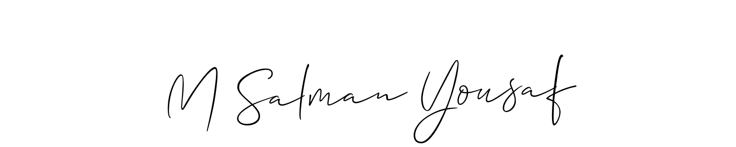 Best and Professional Signature Style for M Salman Yousaf. Allison_Script Best Signature Style Collection. M Salman Yousaf signature style 2 images and pictures png
