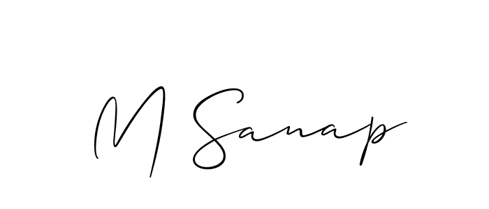 Once you've used our free online signature maker to create your best signature Allison_Script style, it's time to enjoy all of the benefits that M Sanap name signing documents. M Sanap signature style 2 images and pictures png