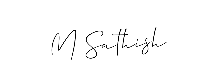 Here are the top 10 professional signature styles for the name M Sathish. These are the best autograph styles you can use for your name. M Sathish signature style 2 images and pictures png