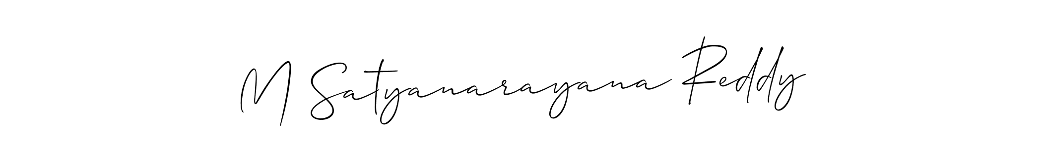 Once you've used our free online signature maker to create your best signature Allison_Script style, it's time to enjoy all of the benefits that M Satyanarayana Reddy name signing documents. M Satyanarayana Reddy signature style 2 images and pictures png