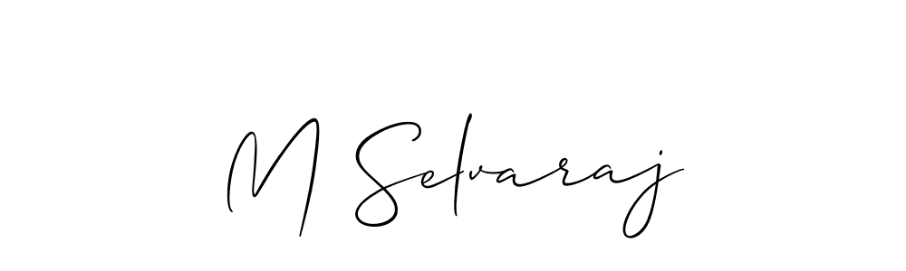 M Selvaraj stylish signature style. Best Handwritten Sign (Allison_Script) for my name. Handwritten Signature Collection Ideas for my name M Selvaraj. M Selvaraj signature style 2 images and pictures png