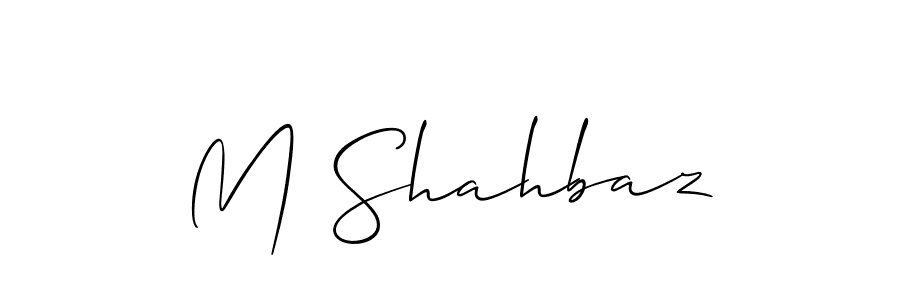 if you are searching for the best signature style for your name M Shahbaz. so please give up your signature search. here we have designed multiple signature styles  using Allison_Script. M Shahbaz signature style 2 images and pictures png