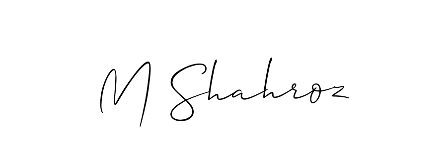 You can use this online signature creator to create a handwritten signature for the name M Shahroz. This is the best online autograph maker. M Shahroz signature style 2 images and pictures png
