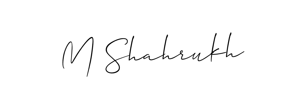 You should practise on your own different ways (Allison_Script) to write your name (M Shahrukh) in signature. don't let someone else do it for you. M Shahrukh signature style 2 images and pictures png