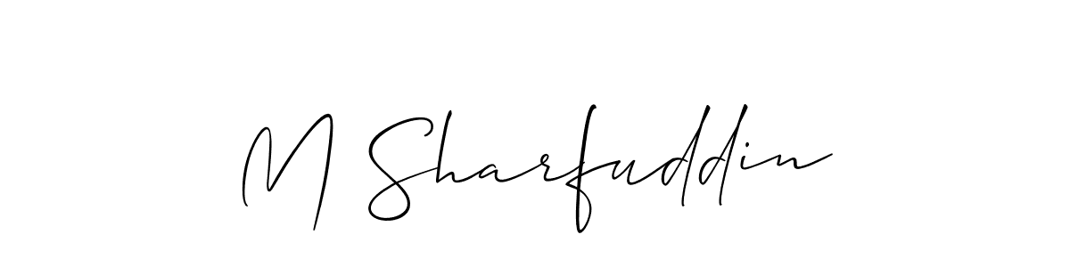 How to Draw M Sharfuddin signature style? Allison_Script is a latest design signature styles for name M Sharfuddin. M Sharfuddin signature style 2 images and pictures png