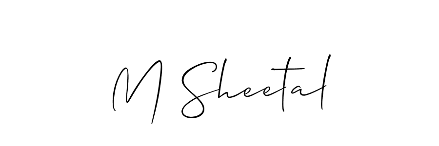 Check out images of Autograph of M Sheetal name. Actor M Sheetal Signature Style. Allison_Script is a professional sign style online. M Sheetal signature style 2 images and pictures png