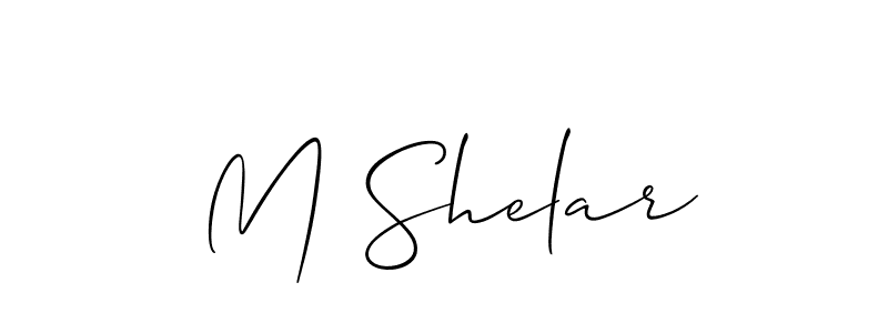 How to make M Shelar name signature. Use Allison_Script style for creating short signs online. This is the latest handwritten sign. M Shelar signature style 2 images and pictures png