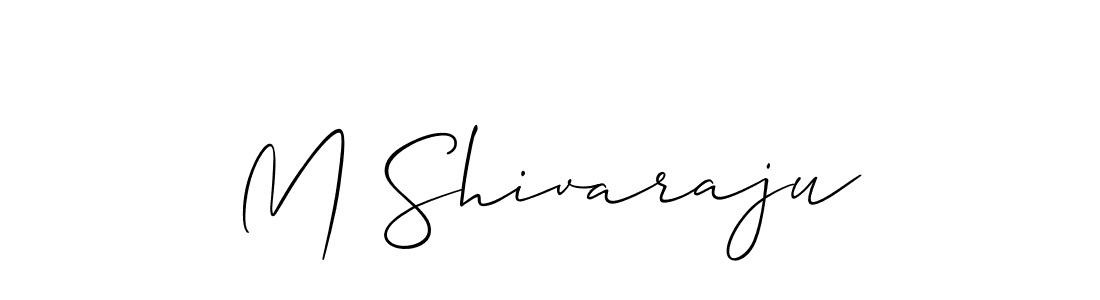 Use a signature maker to create a handwritten signature online. With this signature software, you can design (Allison_Script) your own signature for name M Shivaraju. M Shivaraju signature style 2 images and pictures png