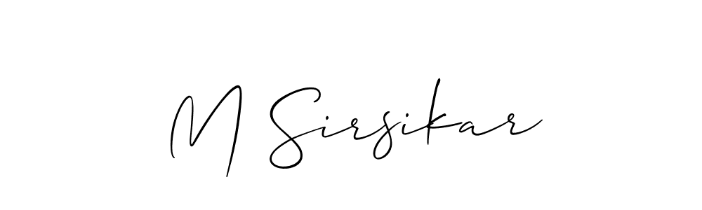 This is the best signature style for the M Sirsikar name. Also you like these signature font (Allison_Script). Mix name signature. M Sirsikar signature style 2 images and pictures png