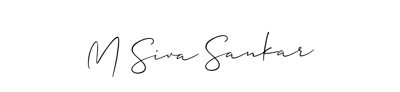 This is the best signature style for the M Siva Sankar name. Also you like these signature font (Allison_Script). Mix name signature. M Siva Sankar signature style 2 images and pictures png