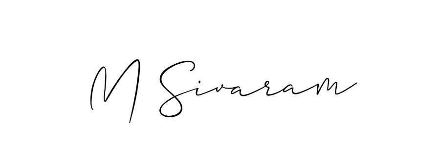 This is the best signature style for the M Sivaram name. Also you like these signature font (Allison_Script). Mix name signature. M Sivaram signature style 2 images and pictures png