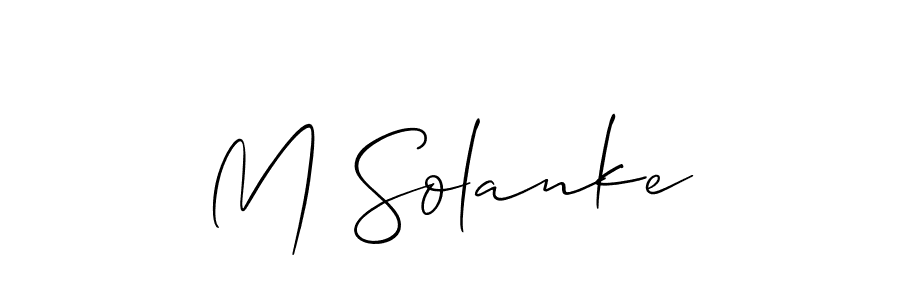 Best and Professional Signature Style for M Solanke. Allison_Script Best Signature Style Collection. M Solanke signature style 2 images and pictures png