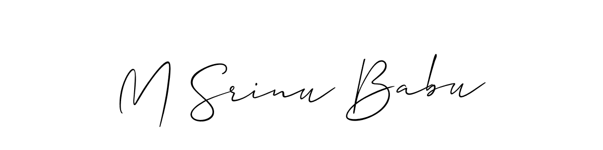 Make a beautiful signature design for name M Srinu Babu. Use this online signature maker to create a handwritten signature for free. M Srinu Babu signature style 2 images and pictures png