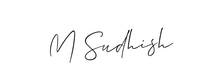 Once you've used our free online signature maker to create your best signature Allison_Script style, it's time to enjoy all of the benefits that M Sudhish name signing documents. M Sudhish signature style 2 images and pictures png