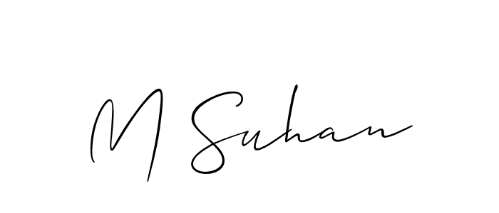 How to Draw M Suhan signature style? Allison_Script is a latest design signature styles for name M Suhan. M Suhan signature style 2 images and pictures png