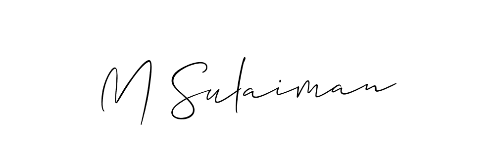 Best and Professional Signature Style for M Sulaiman. Allison_Script Best Signature Style Collection. M Sulaiman signature style 2 images and pictures png