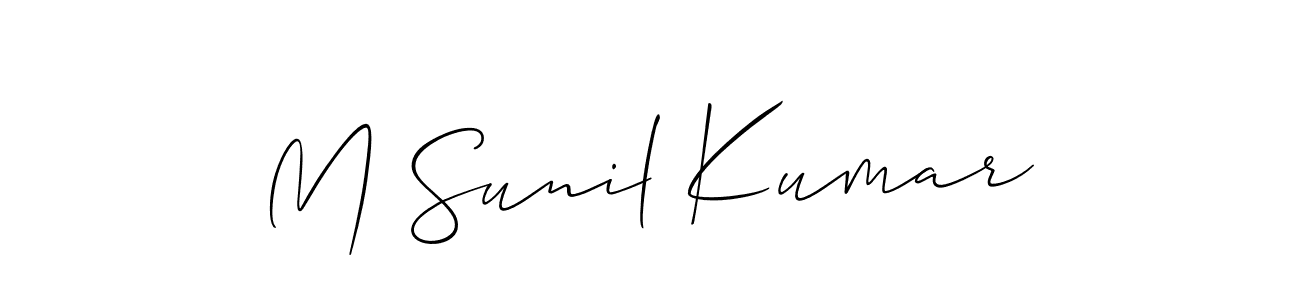 Check out images of Autograph of M Sunil Kumar name. Actor M Sunil Kumar Signature Style. Allison_Script is a professional sign style online. M Sunil Kumar signature style 2 images and pictures png