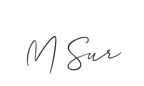 Make a short M Sur signature style. Manage your documents anywhere anytime using Allison_Script. Create and add eSignatures, submit forms, share and send files easily. M Sur signature style 2 images and pictures png