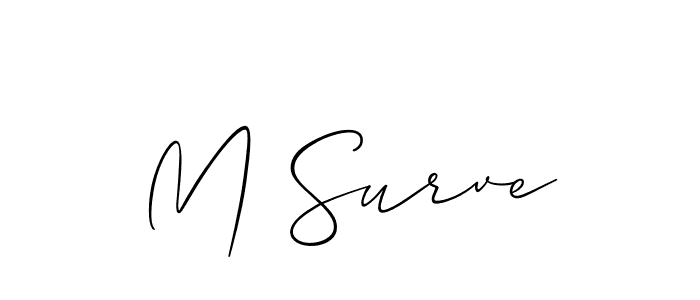 Make a beautiful signature design for name M Surve. Use this online signature maker to create a handwritten signature for free. M Surve signature style 2 images and pictures png