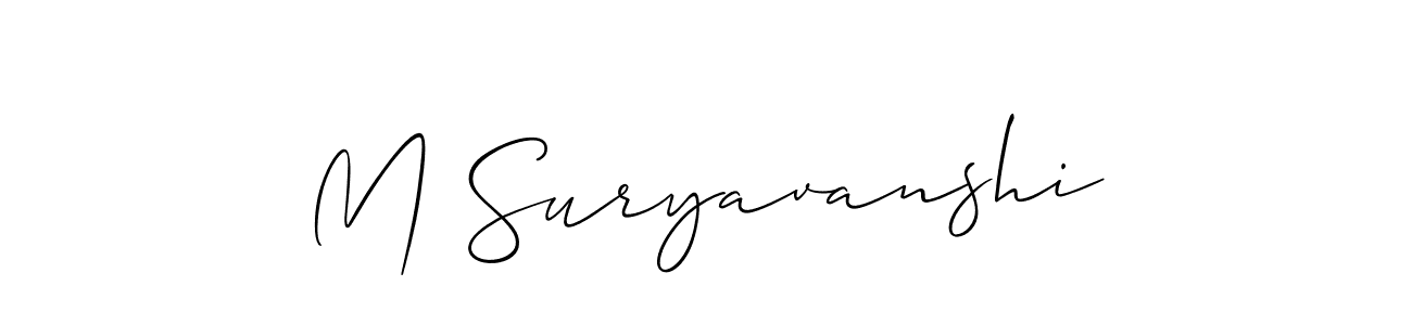 Make a beautiful signature design for name M Suryavanshi. Use this online signature maker to create a handwritten signature for free. M Suryavanshi signature style 2 images and pictures png