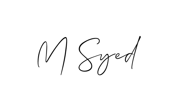 Also You can easily find your signature by using the search form. We will create M Syed name handwritten signature images for you free of cost using Allison_Script sign style. M Syed signature style 2 images and pictures png