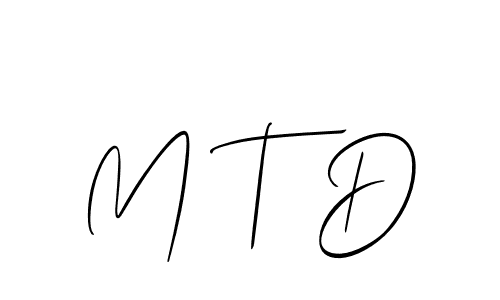 How to Draw M T D signature style? Allison_Script is a latest design signature styles for name M T D. M T D signature style 2 images and pictures png