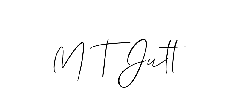 Once you've used our free online signature maker to create your best signature Allison_Script style, it's time to enjoy all of the benefits that M T Jutt name signing documents. M T Jutt signature style 2 images and pictures png