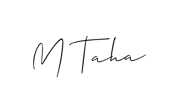 Also we have M Taha name is the best signature style. Create professional handwritten signature collection using Allison_Script autograph style. M Taha signature style 2 images and pictures png